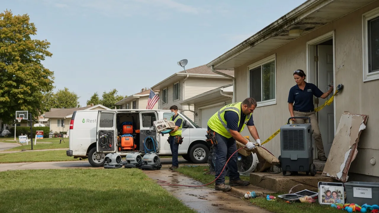 Water Damage Restoration in Saybrook, IL near me